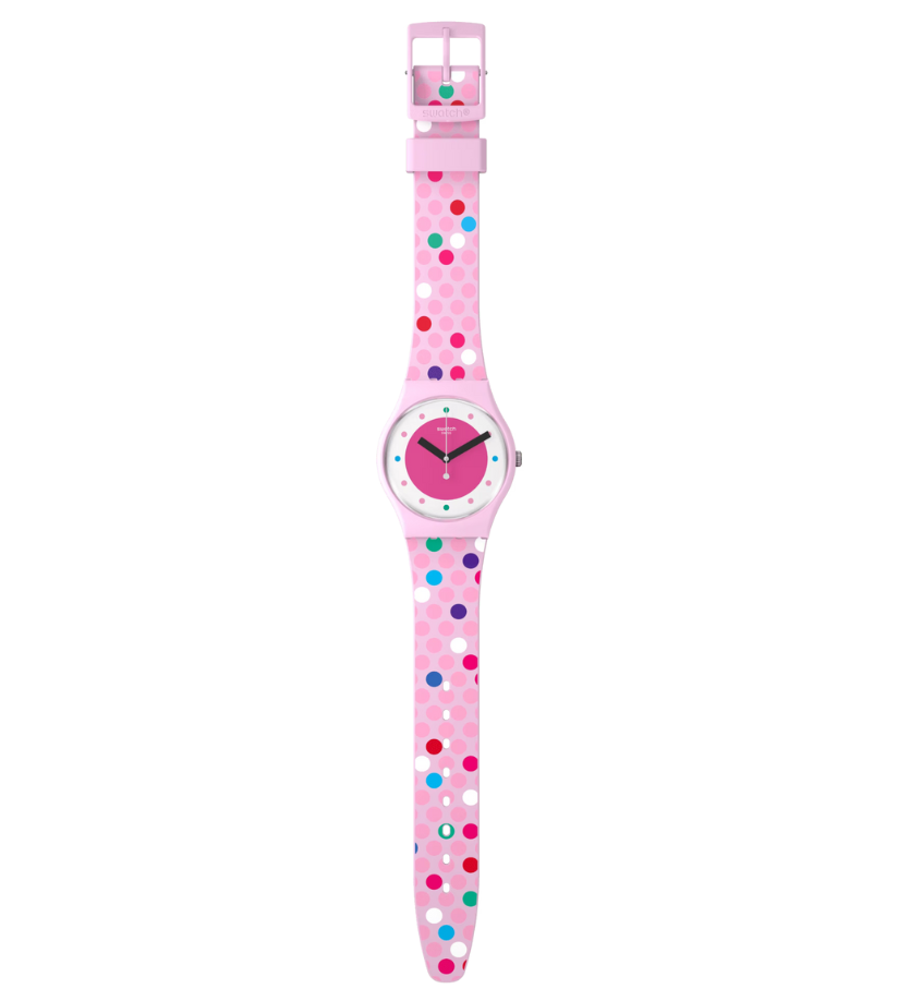 Montre rose, Montre Quartz, Montre Résistante à l'eau, Montre Silicone, Montre Biosourcée, Collection May, Le Comptoir des Montres.