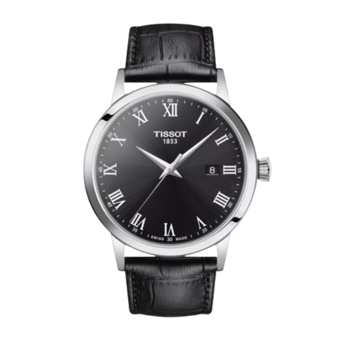 CLASSIC DREAM CADRAN NOIR BRACELET EN CUIR NOIR