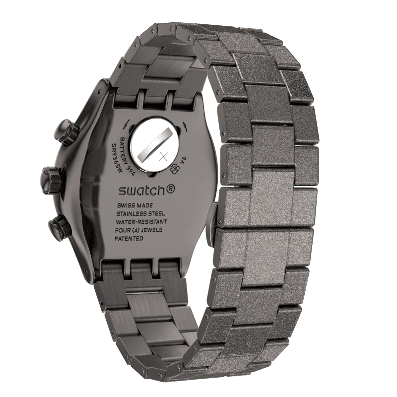 IRONY BLACKSHINY Aucun chronographe ne sera jamais capable de suivre le rythme de ton style. Avec la nouvelle IRONY CHRONO (YVM405G) en acier inoxydable noir scintillant, prépare-toi à RÉINITIALISER ton look, COMMENCE à recevoir des compliments tous les jours et ARRÊTE la circulation à chaque fois que tu dois traverser la rue. Même si tu n’en as pas besoin, en fait.   YVM405G