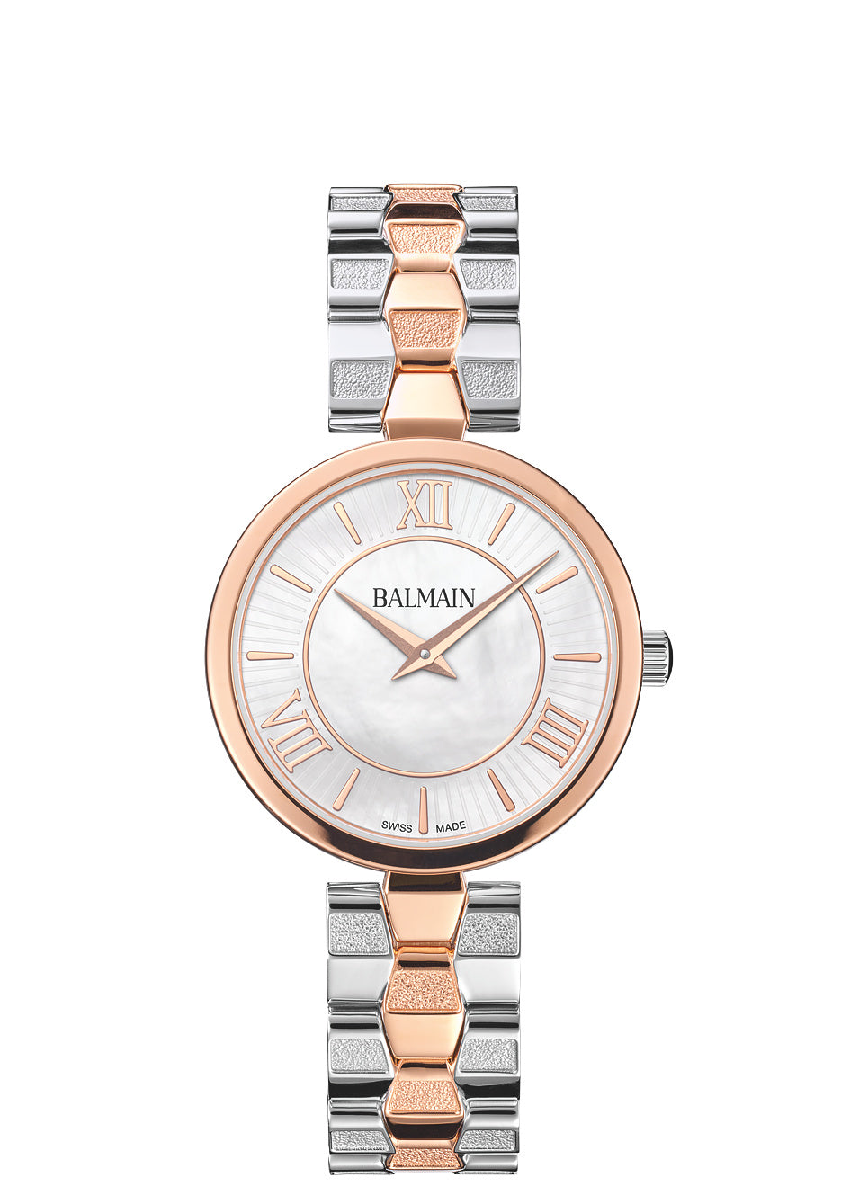 Balmain Sedirea Femme Bicolore Argenté et Rose