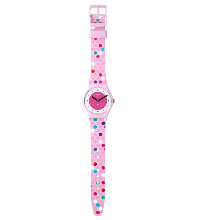  Montre rose, Montre Quartz, Montre Résistante à l'eau, Montre Silicone, Montre Biosourcée, Collection May, Le Comptoir des Montres.