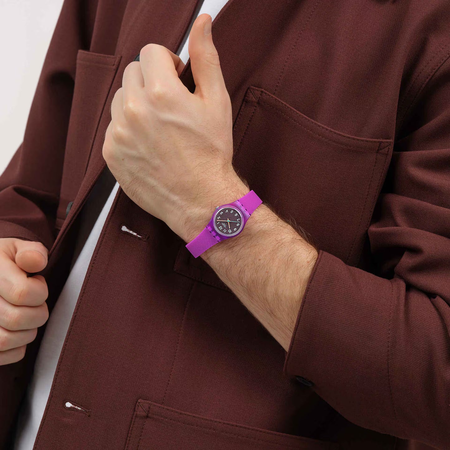 Swatch Magenta Weave LV122