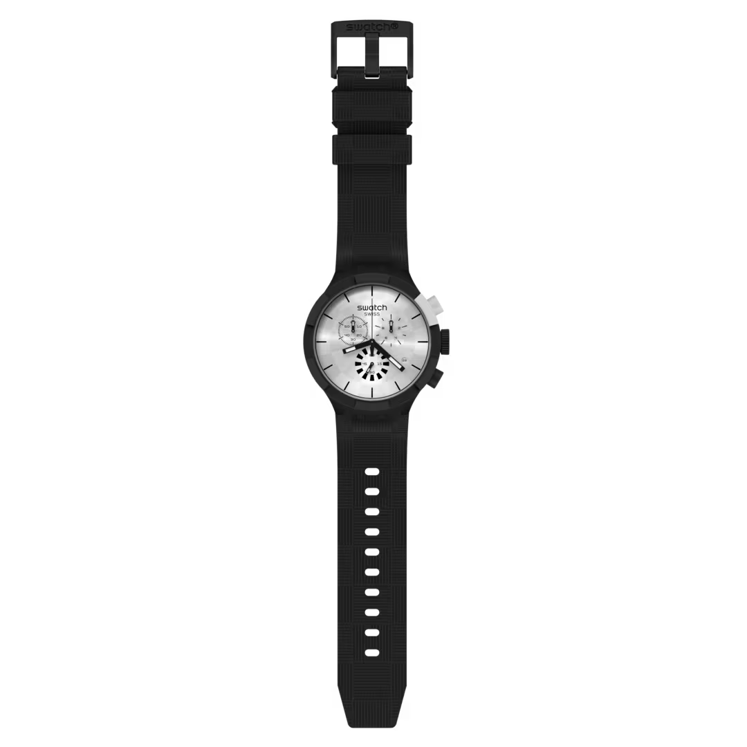 Swatch CHEQUERED SILVER SB02B404