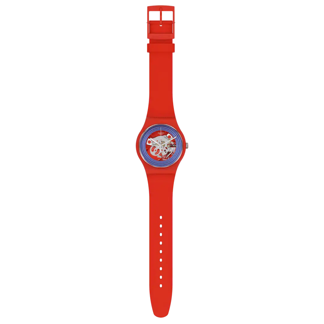 Swatch BLUE RINGS RED 41 mm