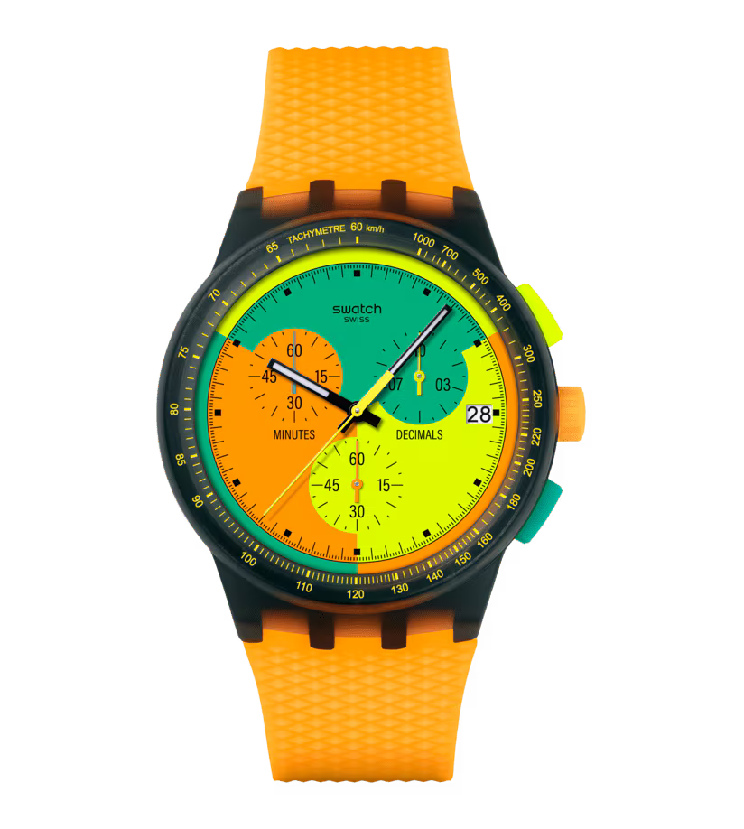 Swatch NEON SIGNAL FLAG 42 mm