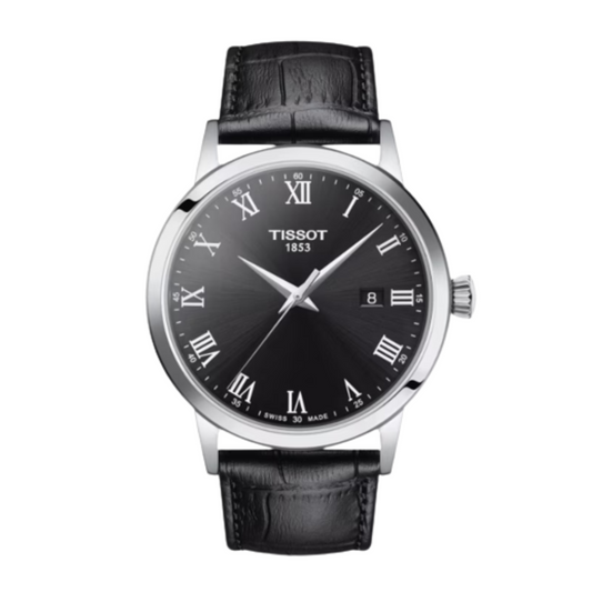 CLASSIC DREAM CADRAN NOIR BRACELET EN CUIR NOIR