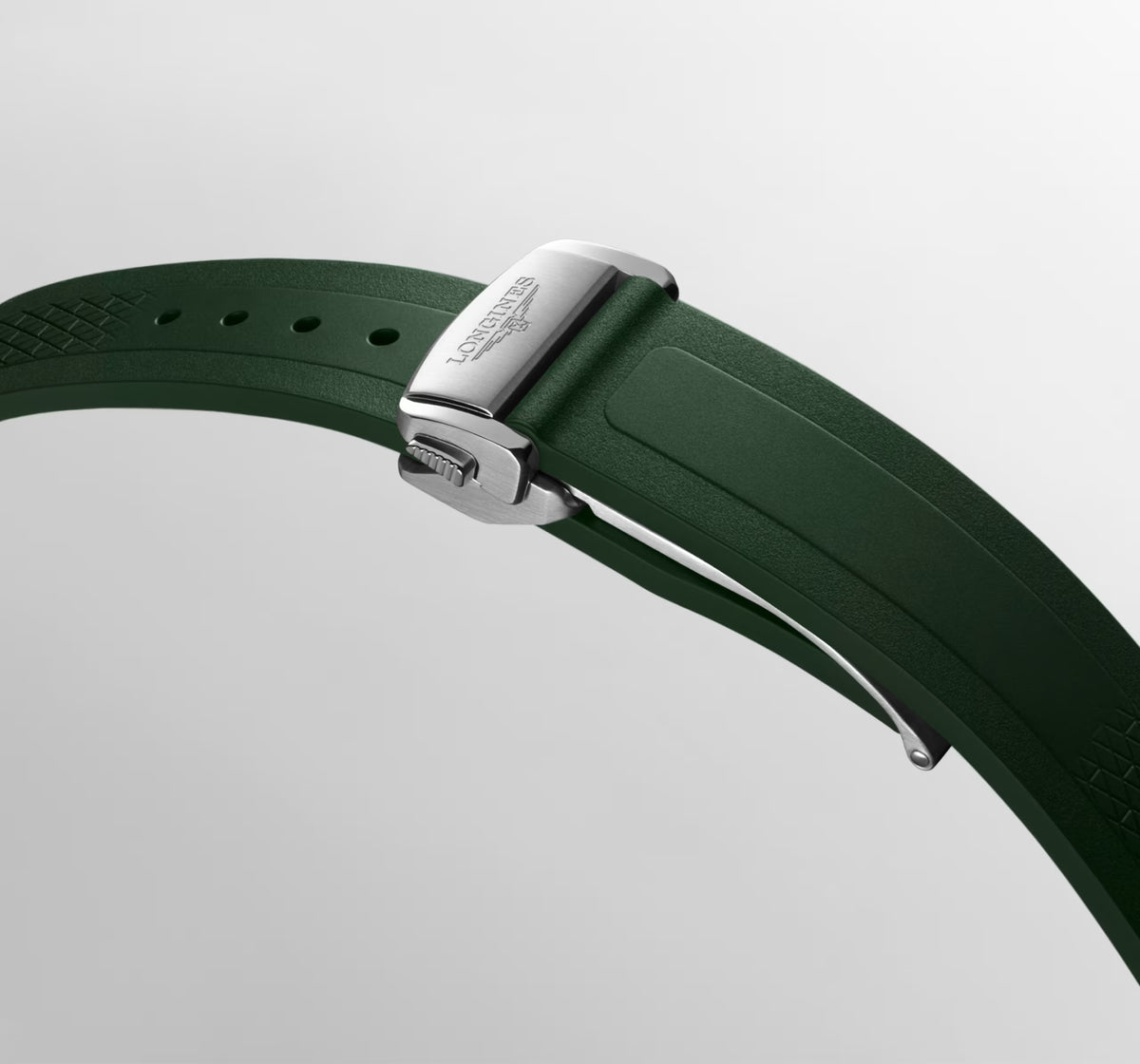 Longines Conquest Homme Automatique Cadran Vert et Bracelet Caoutchouc – L3.720.4.02.9