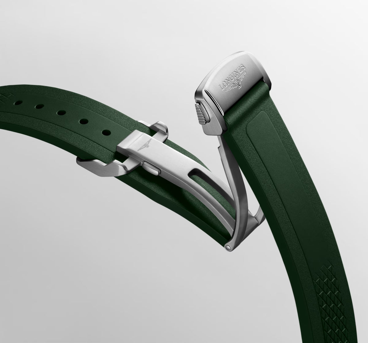 Longines Conquest Homme Automatique Cadran Vert et Bracelet Caoutchouc – L3.720.4.02.9