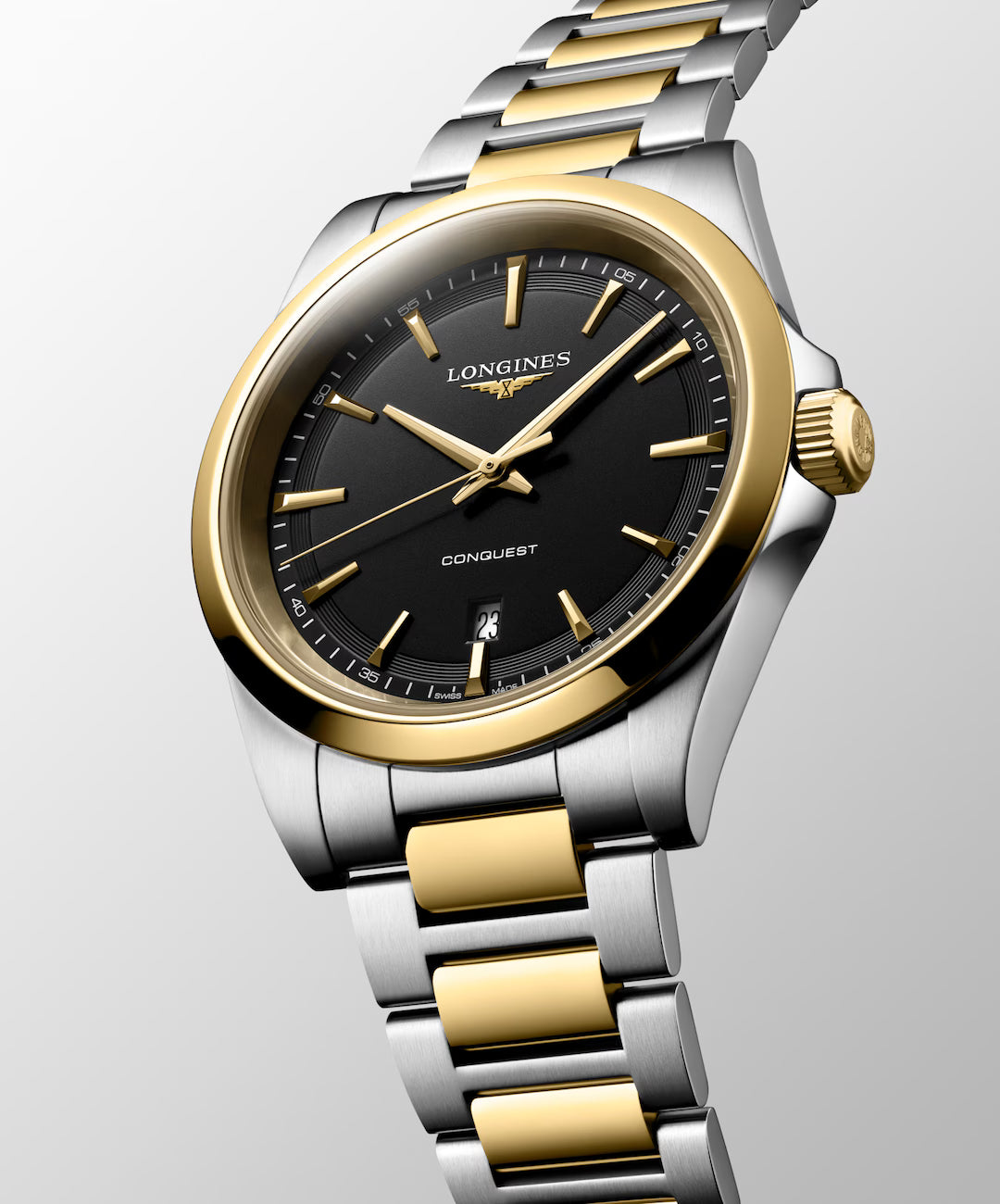 Longines Conquest Homme Bicolore Acier et PVD Jaune – L3.860.3.52.7