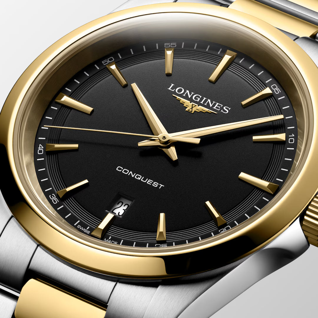 Longines Conquest Homme Bicolore Acier et PVD Jaune – L3.860.3.52.7
