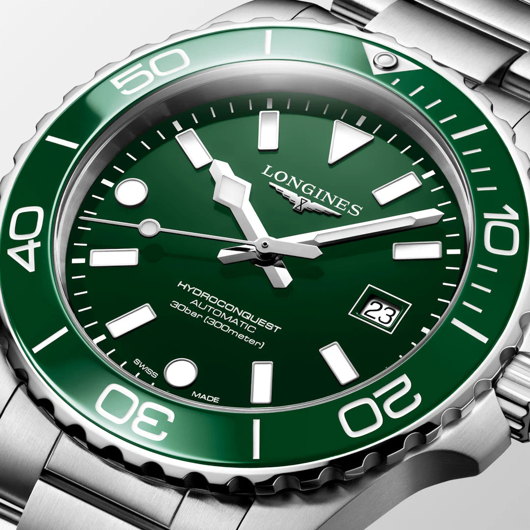 Longines HydroConquest Homme Automatique Cadran Vert – L3.788.4.06.6