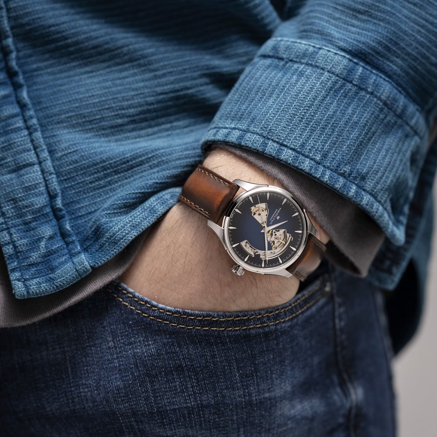 HAMILTON JAZZMASTER OPEN HEART AUTO