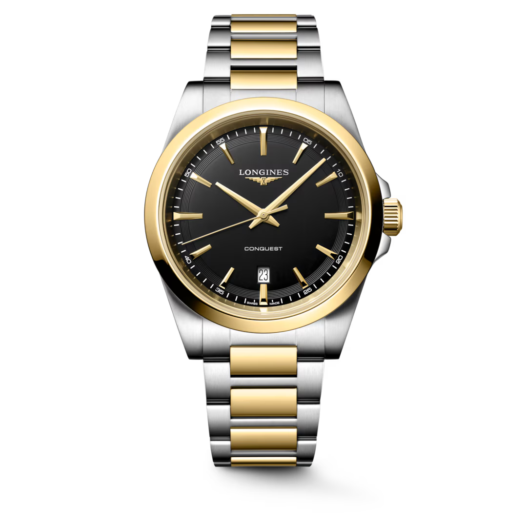 Longines Conquest Homme Bicolore Acier et PVD Jaune – L3.860.3.52.7